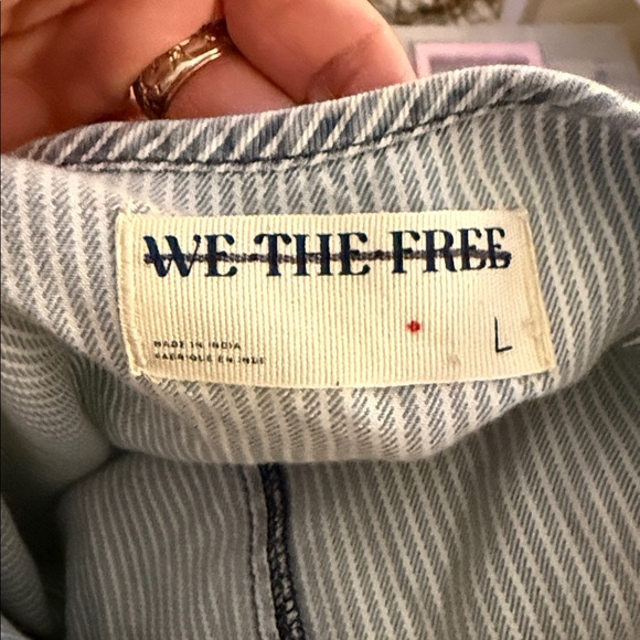 NWOT Free People We the Free Madison Railroad Stripe Tunic- Classic Wash - Picture 11 of 11
